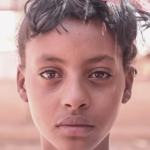Feven Tadesse, refugiada eritrea en Etiopía