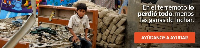 En el terremoto lo perdió todo, menos las ganas de luchar.