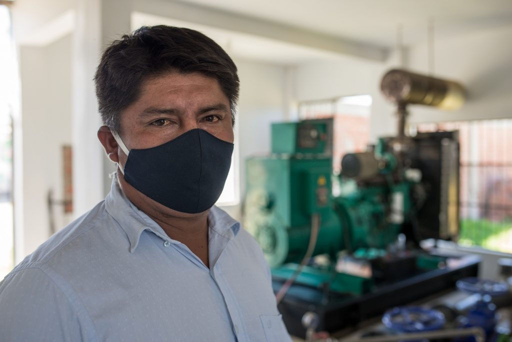 Água potável em Cura Mori, Peru 